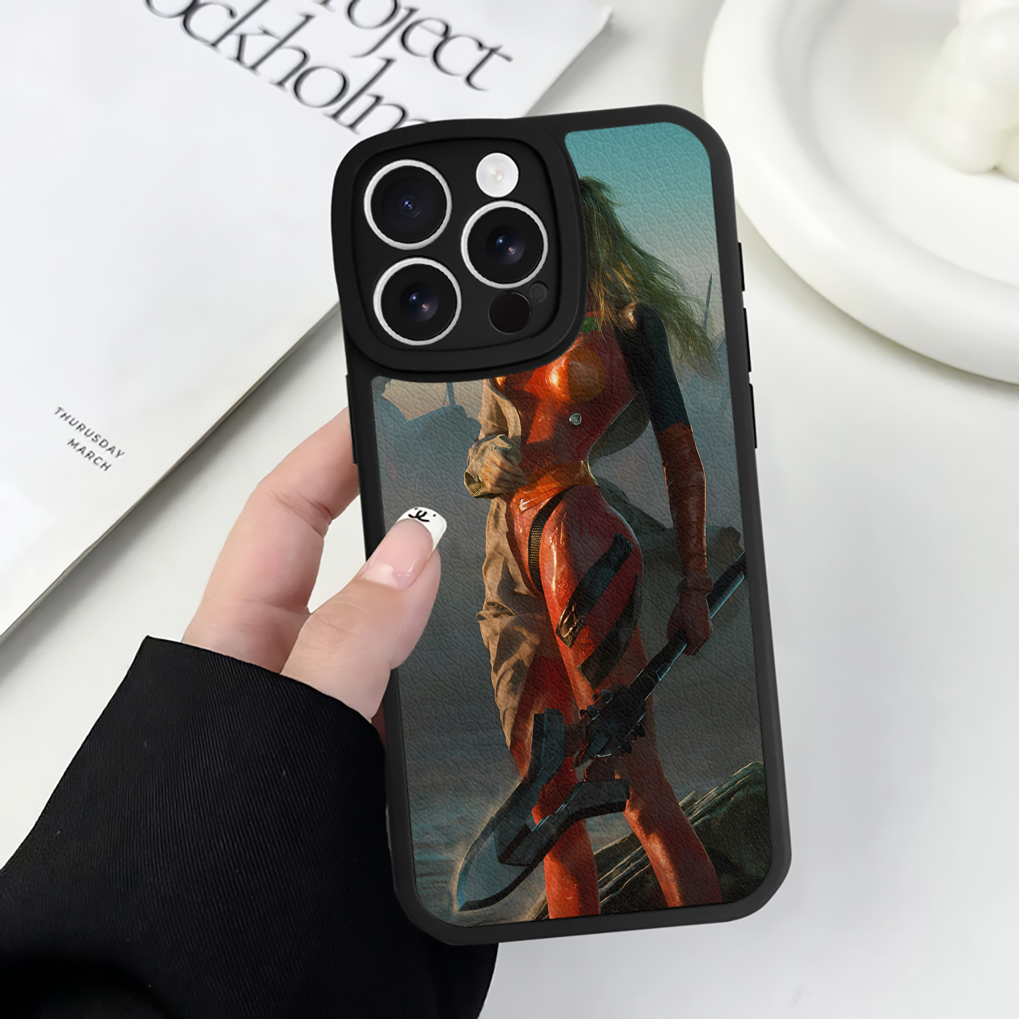 （画像用） EVA 新世紀エヴァンゲリオン 【iPhone 16シリーズ対応】シリコンスマホケース（レザー調） 材質：シリコン
